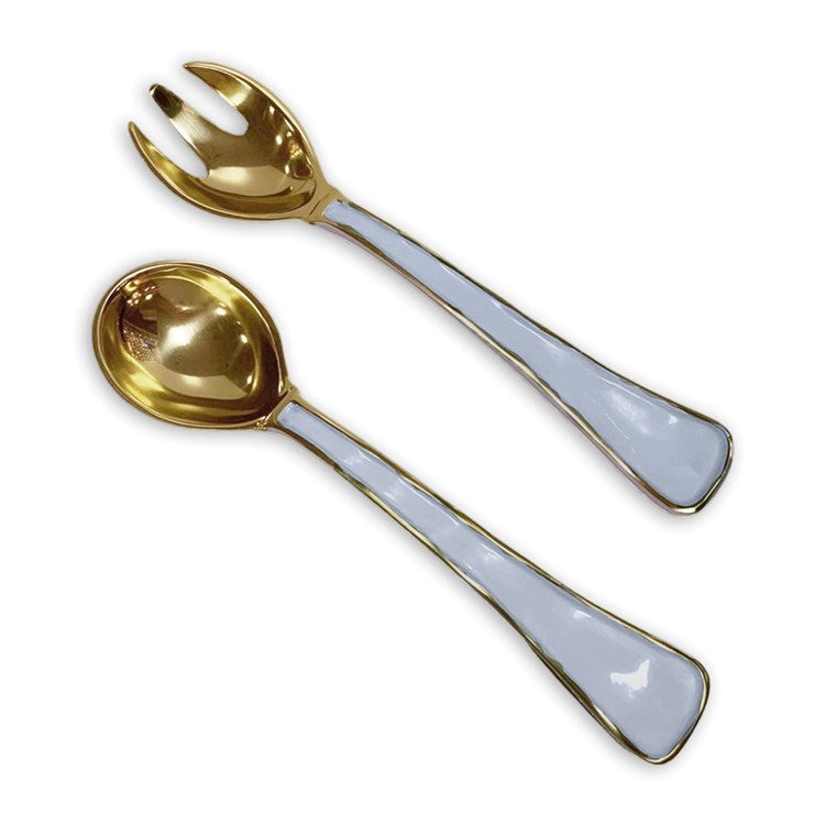 ENCANTO Soho Salad Servers, Periwinkle