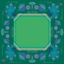 Load image into Gallery viewer, Birdie Green Mahjong Mat
