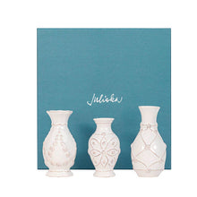 Load image into Gallery viewer, Jardins du Monde Mini Vase Trio Set/3pc, Whitewash
