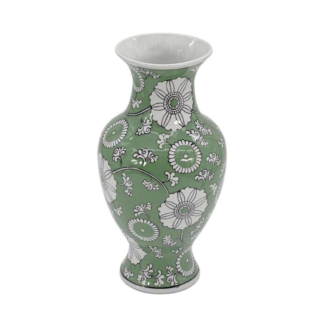 Green Chinoiserie Vase, 14