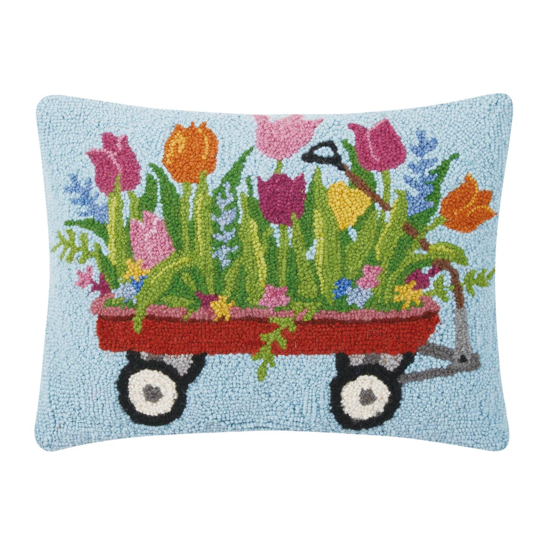 Tulips on Cart Hook Pillow