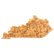 Load image into Gallery viewer, Destination Kentucky State-Shaped Serving &amp; Cutting Board
