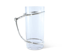 Load image into Gallery viewer, Horse Bit Glass Pitcher with Pewter Handle
