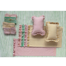 Load image into Gallery viewer, Striped Cotton Printed Tea Towel, Pink
