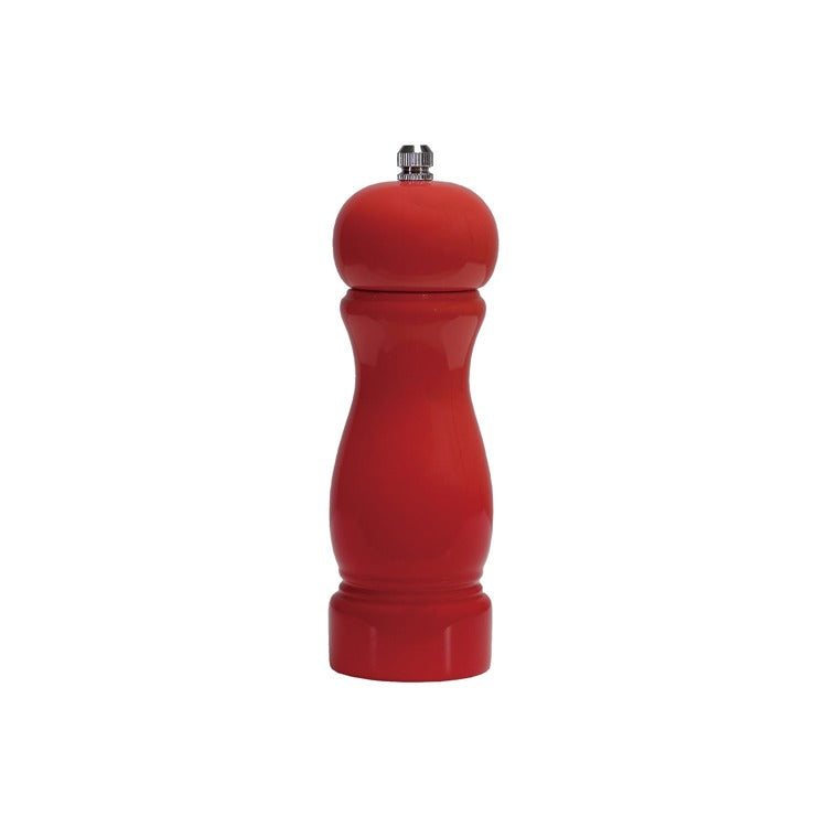 Rubberwood Salt & Pepper Mill, Tomato Red