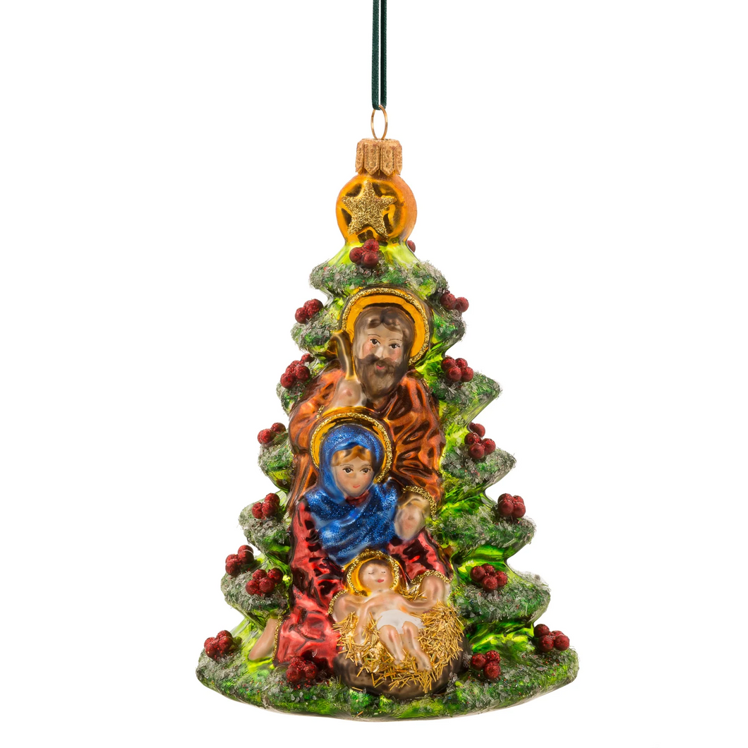 Holy Family by the Tree Ornament