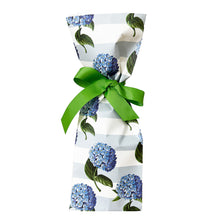 Load image into Gallery viewer, Paper Wine Bag Kit | Hydrangeas Stripe
