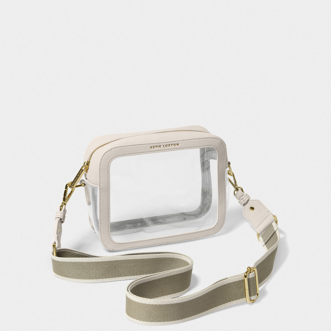 Clear Stadium Bag, Off White