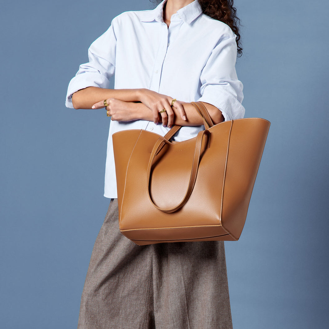 Perri Tote Bag, Cognac