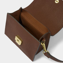 Load image into Gallery viewer, Orla Mini Faux Croc Crossbody, Chocolate
