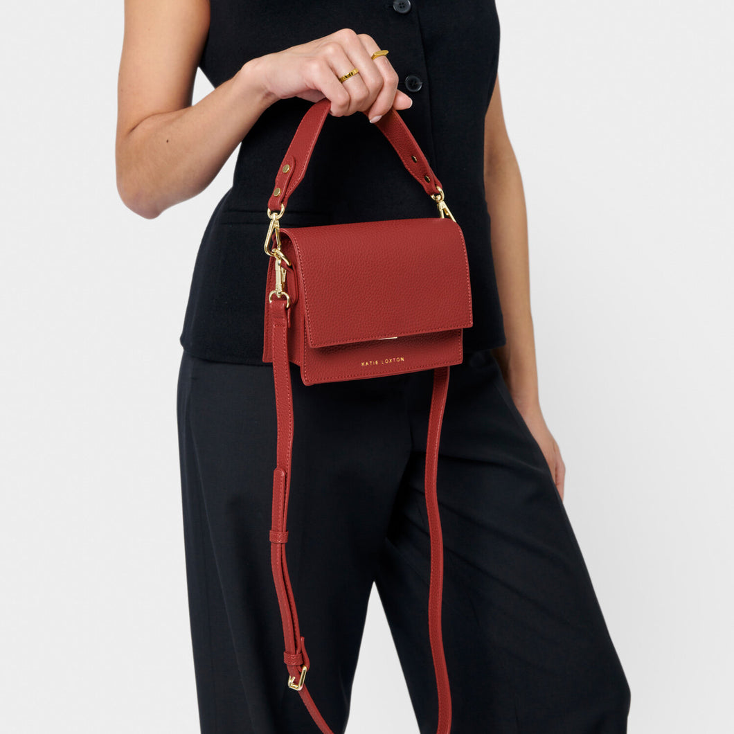 Orla Mini Crossbody, Garnet Red