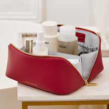 Load image into Gallery viewer, Medium Makeup &amp; Toiletry Bag, Garnet Red
