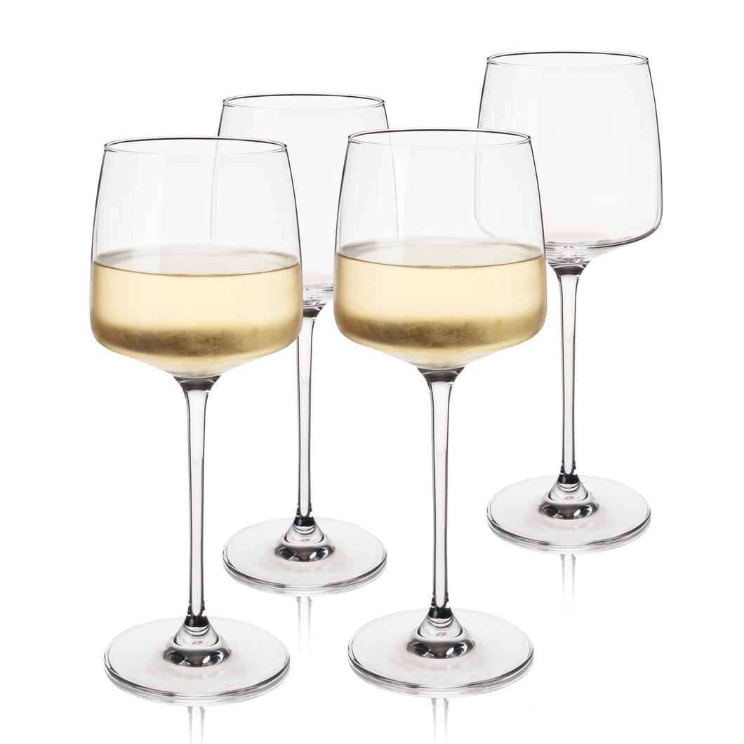 Viski Reserve Julian Crystal Chardonnay Glasses, Set of 4