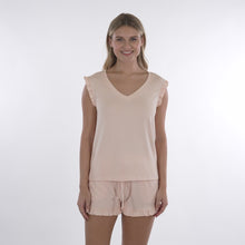 Load and play video in Gallery viewer, Dream Ruffle Top &amp; Short Set, Apricot
