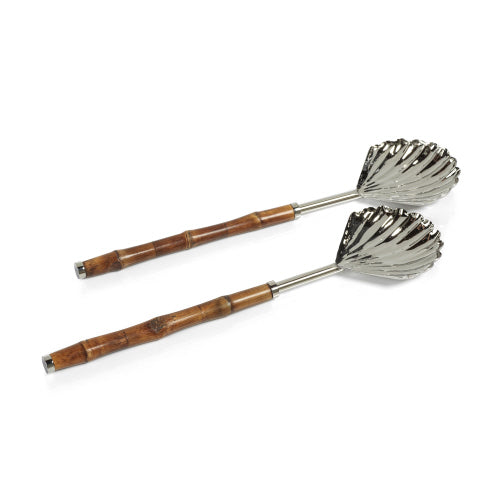 Bamboo & Nickel Server Set