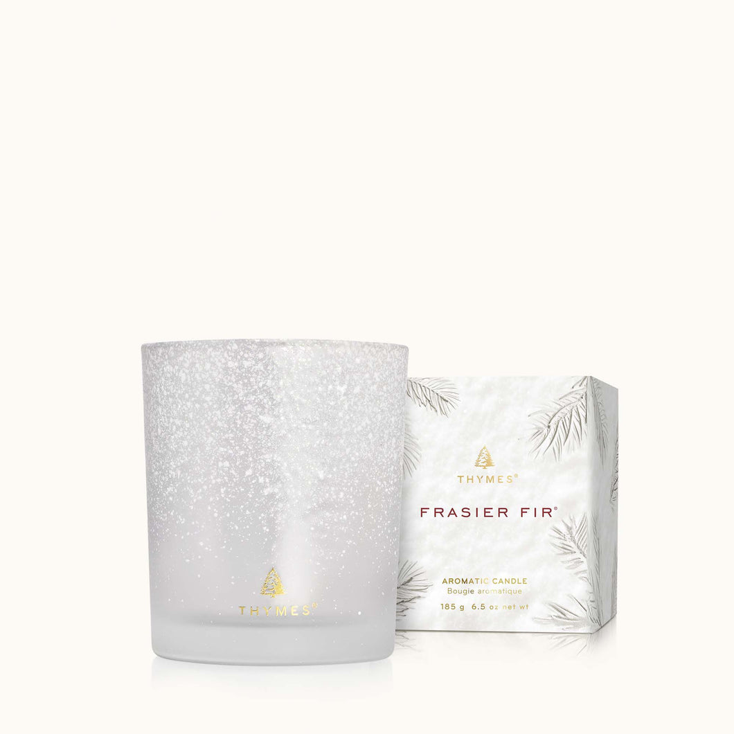 Frasier Fir Flocked Poured Candle, 6.5 oz