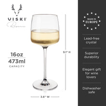 Load image into Gallery viewer, Viski Reserve Julian Crystal Chardonnay Glasses, Set of 4
