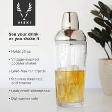 Load image into Gallery viewer, Viski Admiral Crystal Cocktail Shaker
