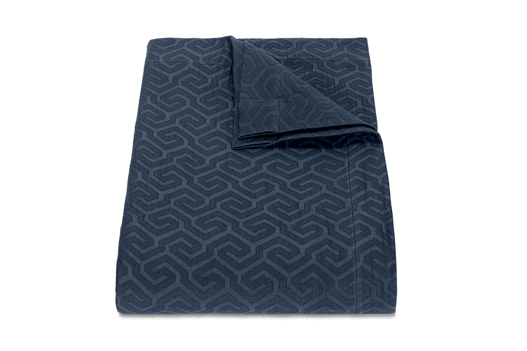 Athena King Coverlet, Prussian Blue