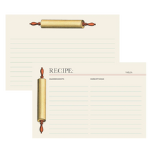 Load image into Gallery viewer, Rolling Pin Recipe Card, Set of 12
