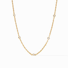 Load image into Gallery viewer, Celeste Delicate Station  Necklace, Cubic Zirconia
