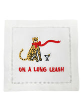 Load image into Gallery viewer, &quot;On a Long Leash&quot; Cocktail Napkins, Set of 4
