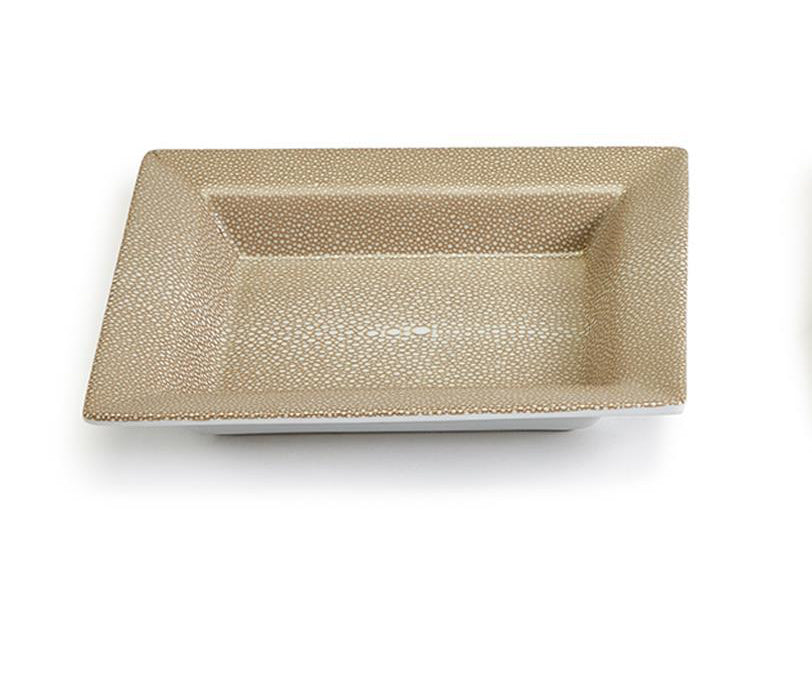 Shagreen Tray, Camel