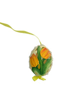 Load image into Gallery viewer, Yellow Tulips Painted Easter Egg
