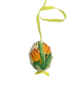 Load image into Gallery viewer, Yellow Tulips Painted Easter Egg
