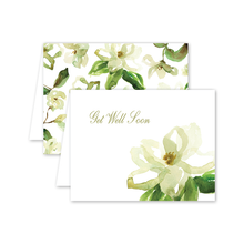 Load image into Gallery viewer, Watercolor Magnolias Get Well Soon Card
