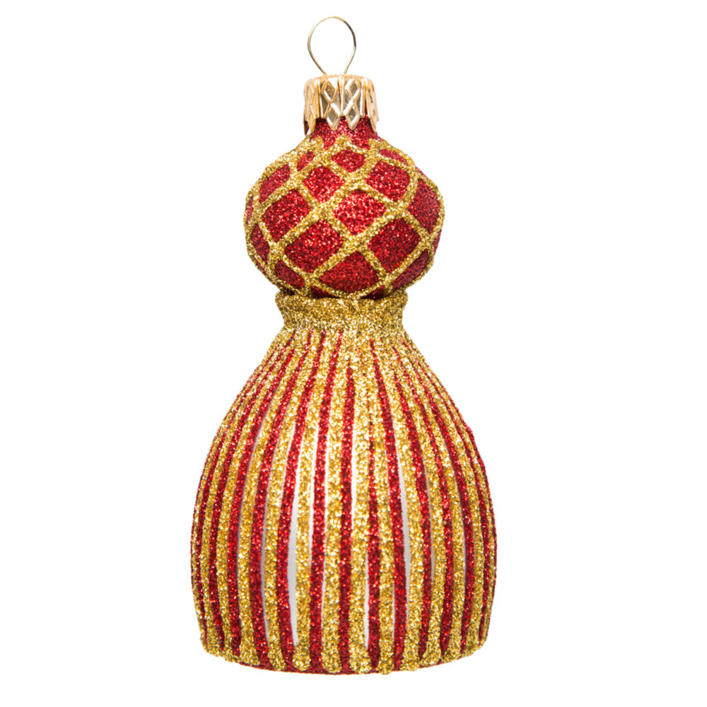 Tassel Ornament, Red & Gold